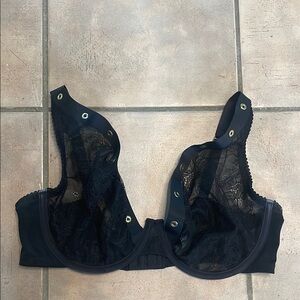 Cacique Black Lace Full-Coverage Bra